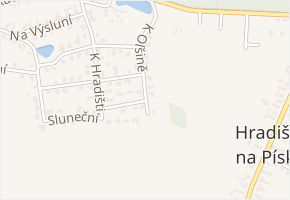 Sluneční v obci Srch - mapa ulice