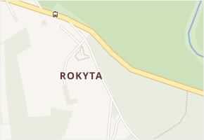 Rokyta v obci Srní - mapa ulice
