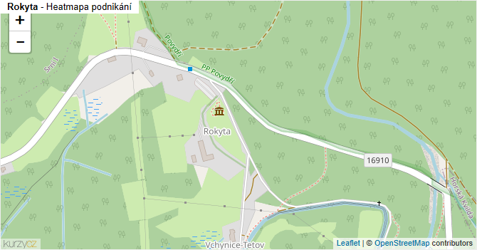 Rokyta - mapa podnikání