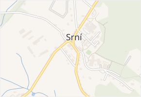 Sedlo v obci Srní - mapa ulice