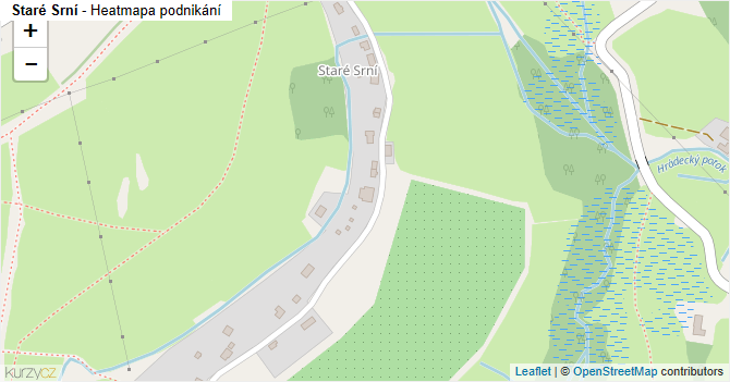 Staré Srní - mapa podnikání