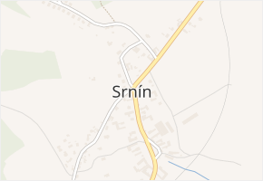 Srnín v obci Srnín - mapa části obce
