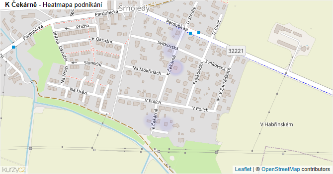 K Čekárně - mapa podnikání