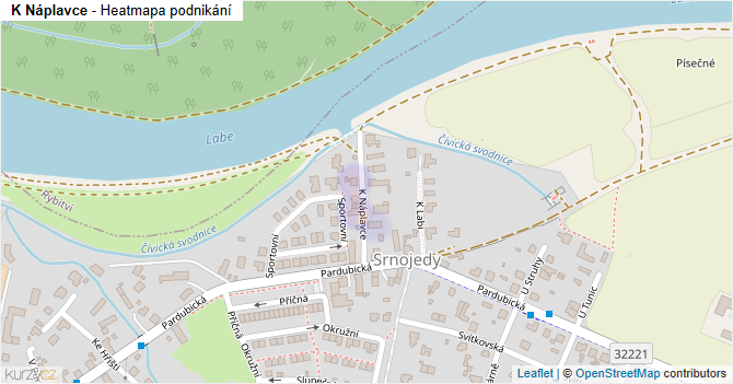 K Náplavce - mapa podnikání