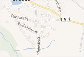 Borovanská v obci Srubec - mapa ulice