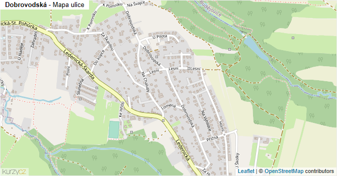 Dobrovodská - mapa ulice