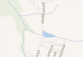 Hodějovická v obci Srubec - mapa ulice