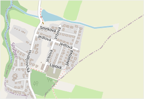 Javorová v obci Srubec - mapa ulice