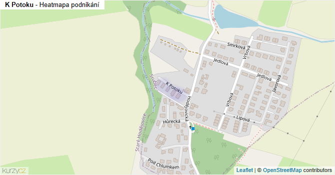 K Potoku - mapa podnikání
