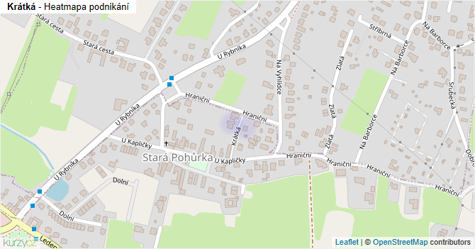 Krátká - mapa podnikání