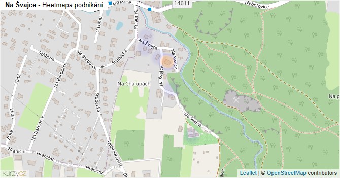 Na Švajce - mapa podnikání