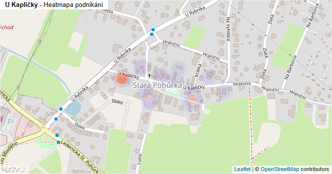 U Kapličky - mapa podnikání
