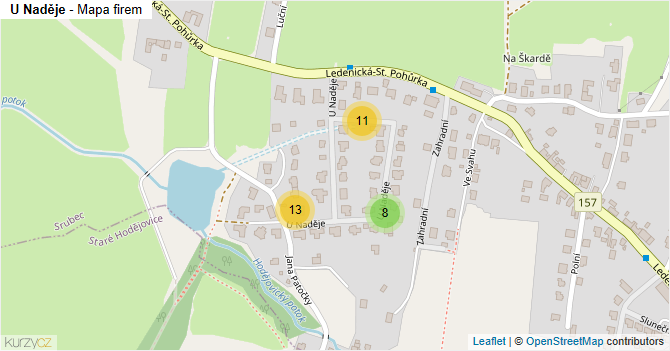 U Naděje - mapa firem