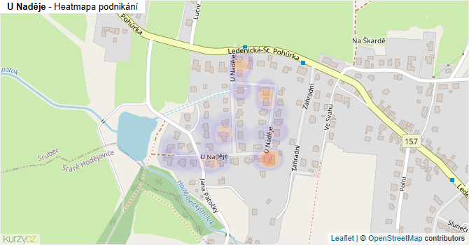 U Naděje - mapa podnikání