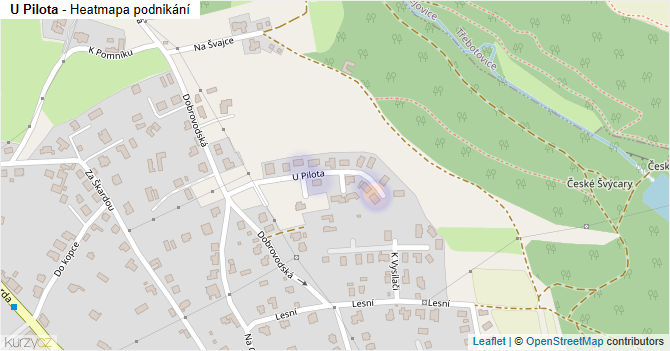 U Pilota - mapa podnikání