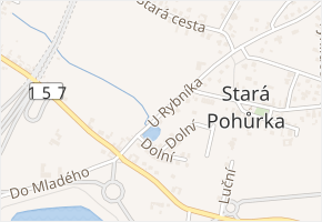 U Rybníka v obci Srubec - mapa ulice