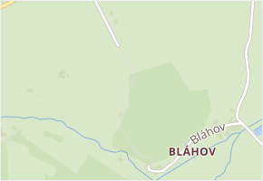 Bláhov v obci Stachy - mapa ulice