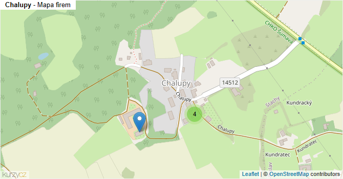Chalupy - mapa firem
