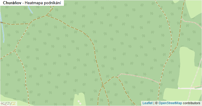 Churáňov - mapa podnikání