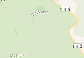 Kundratec v obci Stachy - mapa ulice