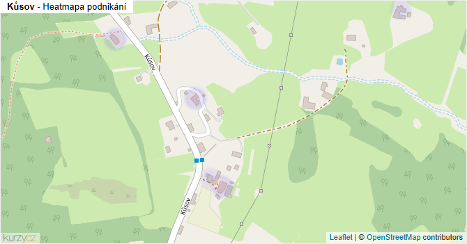 Kůsov - mapa podnikání