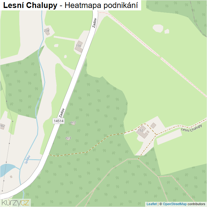 Mapa Lesní Chalupy - Firmy v ulici.