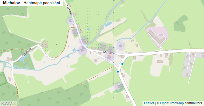 Michalov - mapa podnikání