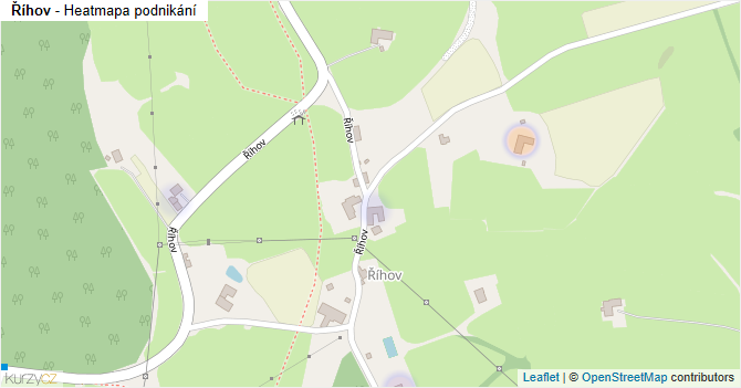 Říhov - mapa podnikání