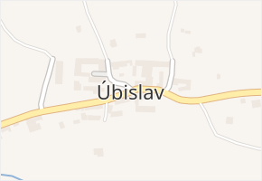 Úbislav v obci Stachy - mapa části obce