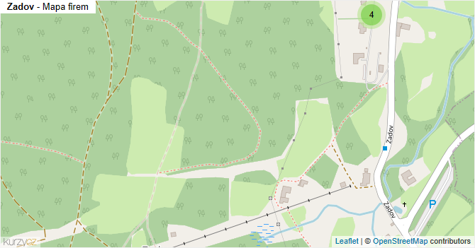 Zadov - mapa firem