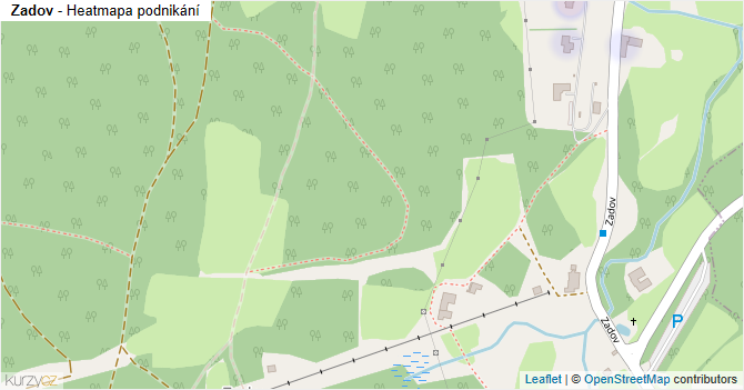 Zadov - mapa podnikání
