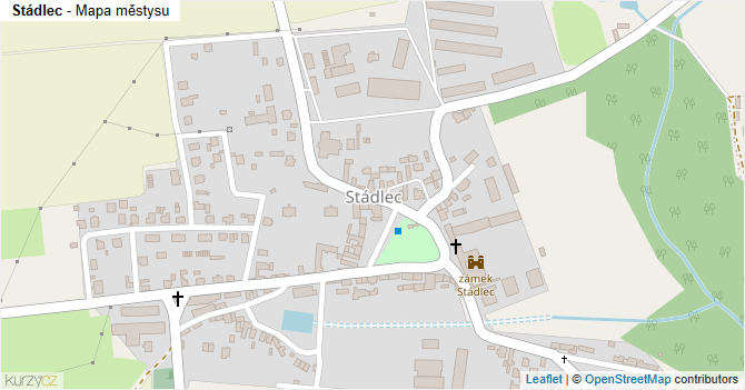 Stádlec - mapa městysu