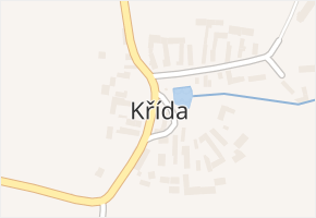 Křída v obci Stádlec - mapa části obce