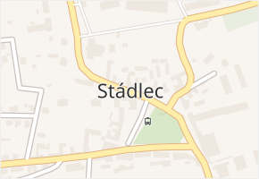 Stádlec v obci Stádlec - mapa části obce