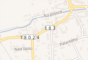 Dr. Holuba v obci Šťáhlavy - mapa ulice