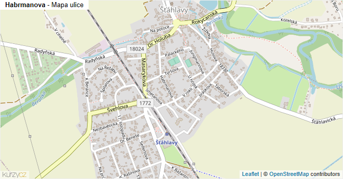 Habrmanova - mapa ulice