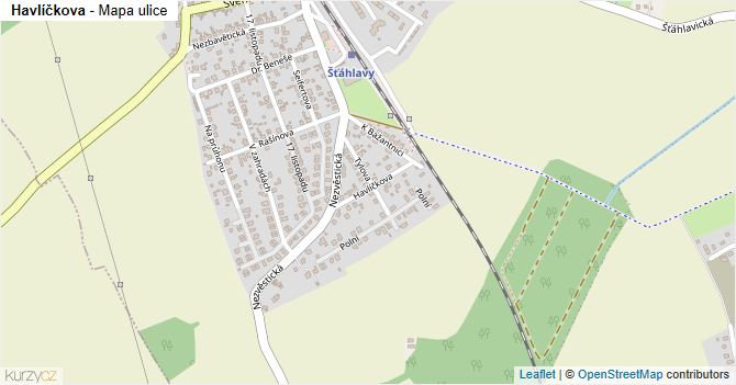Havlíčkova - mapa ulice