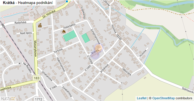 Krátká - mapa podnikání