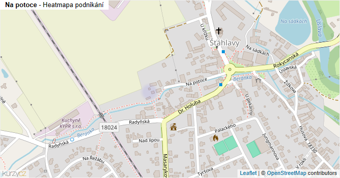 Na potoce - mapa podnikání