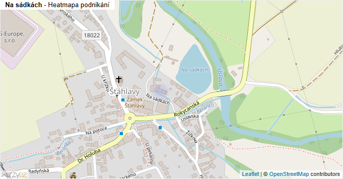 Na sádkách - mapa podnikání