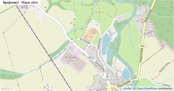 Spojovací - mapa ulice