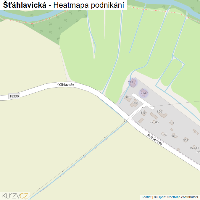 Mapa Šťáhlavická - Firmy v ulici.