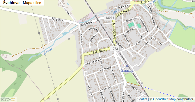 Švehlova - mapa ulice