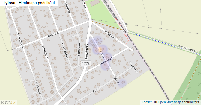 Tylova - mapa podnikání