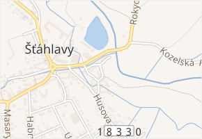 Úslavská v obci Šťáhlavy - mapa ulice