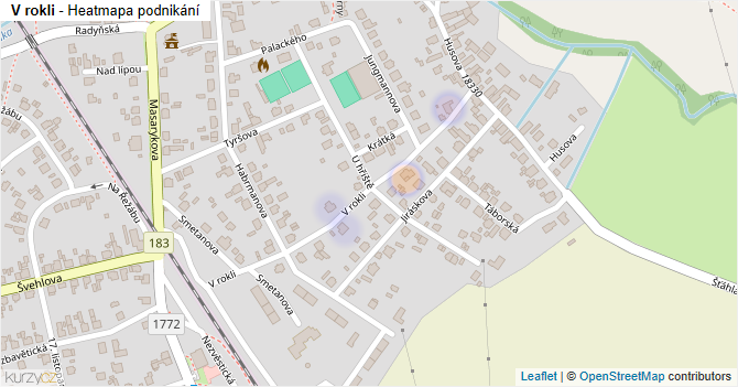 V rokli - mapa podnikání