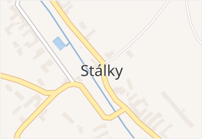 Stálky v obci Stálky - mapa části obce