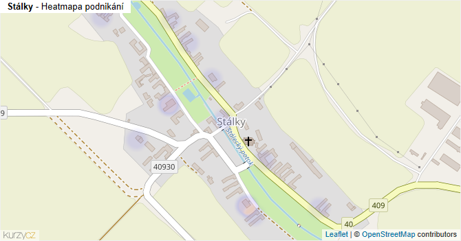 Stálky - mapa podnikání
