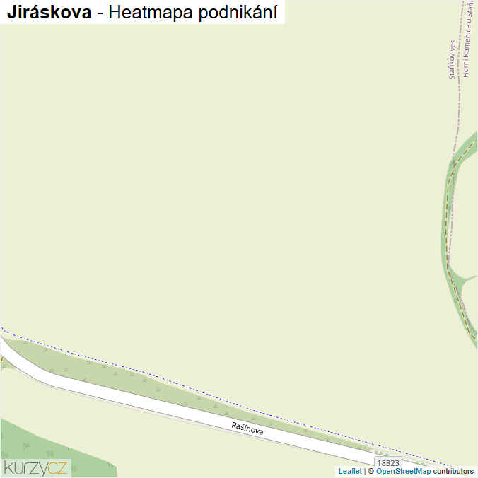 Mapa Jiráskova - Firmy v ulici.