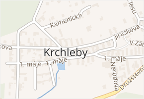 Krchleby v obci Staňkov - mapa části obce